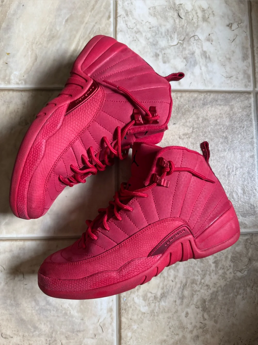 Jordan Red High-Top Sneakers